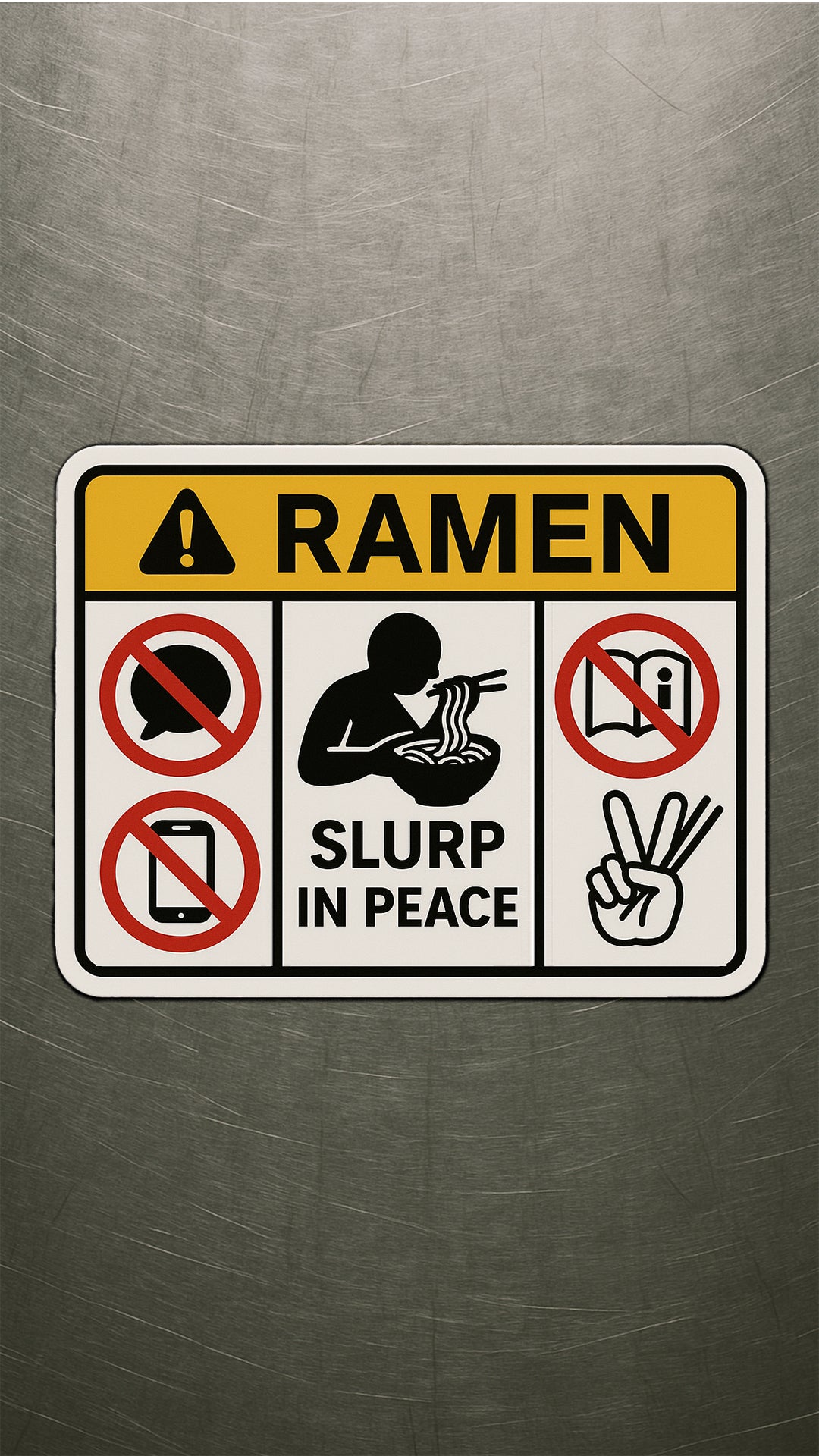Sticker – SLURP IN PEACE (85×65 mm)
